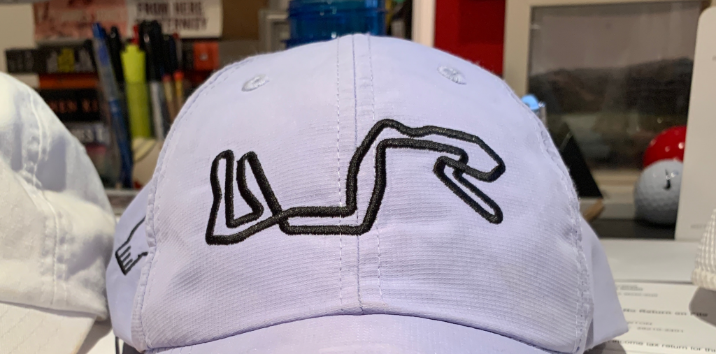 Embroidered hat.
