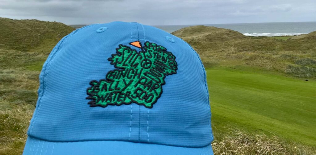 Golf hat at Ballybunion 18th fairway.